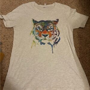 Tiger Graphic T-Shirt - Cream